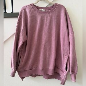 Zenana Outfitters Mauve Sweatshirt with Pockets